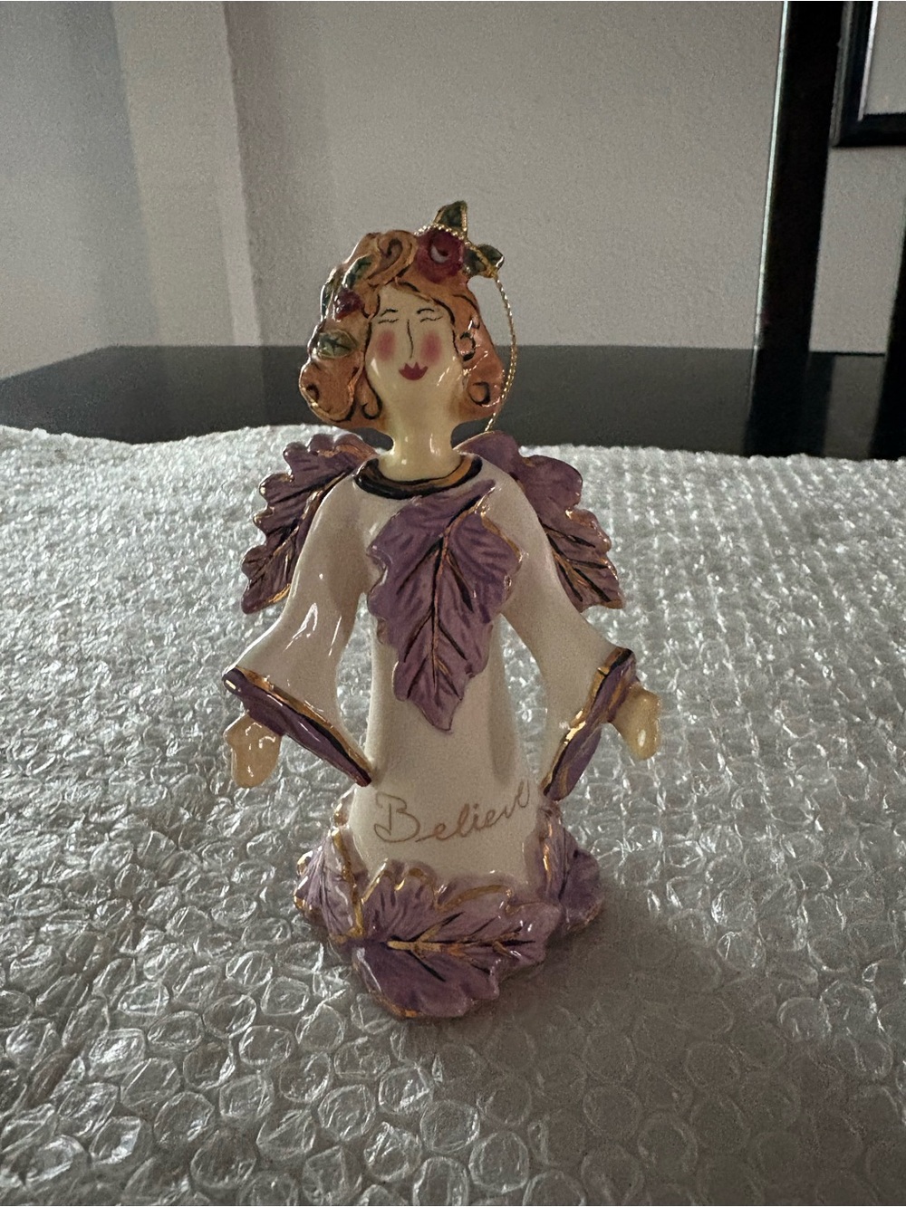 Blue Sky Clayworks "Believe" angel bell
